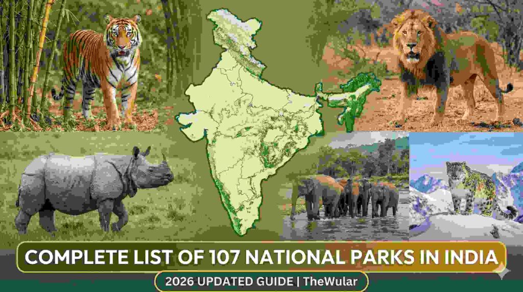 Complete List of 107 National Parks in India